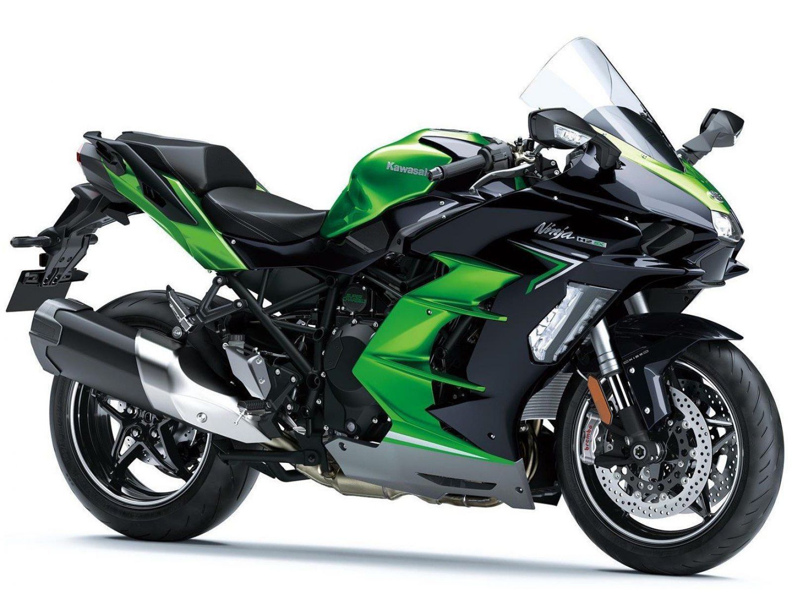 Мотоцикл KAWASAKI NINJA H2 SX SE - Emerald Blazed Green/Metallic Diablo Black '2023